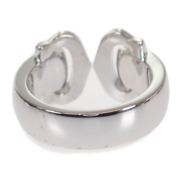 Cartier 2C Boucourse B4071047 Ring 18K White Gold White Gold Diamond #7 47 - Picture 5 of 12